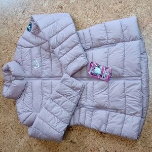 Reebok Women's Glacier Shield Dusty Rose Puffer Coat Size L NWT